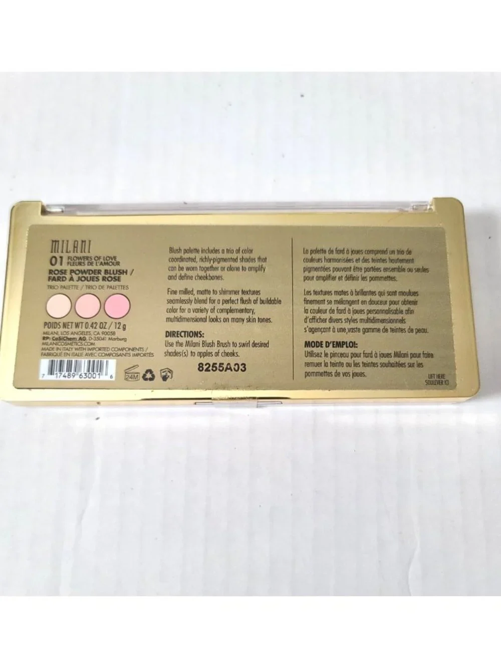 Milani Rose Powder Blush Trio Palette 01 Flowers of Love Pack of 3 NEW